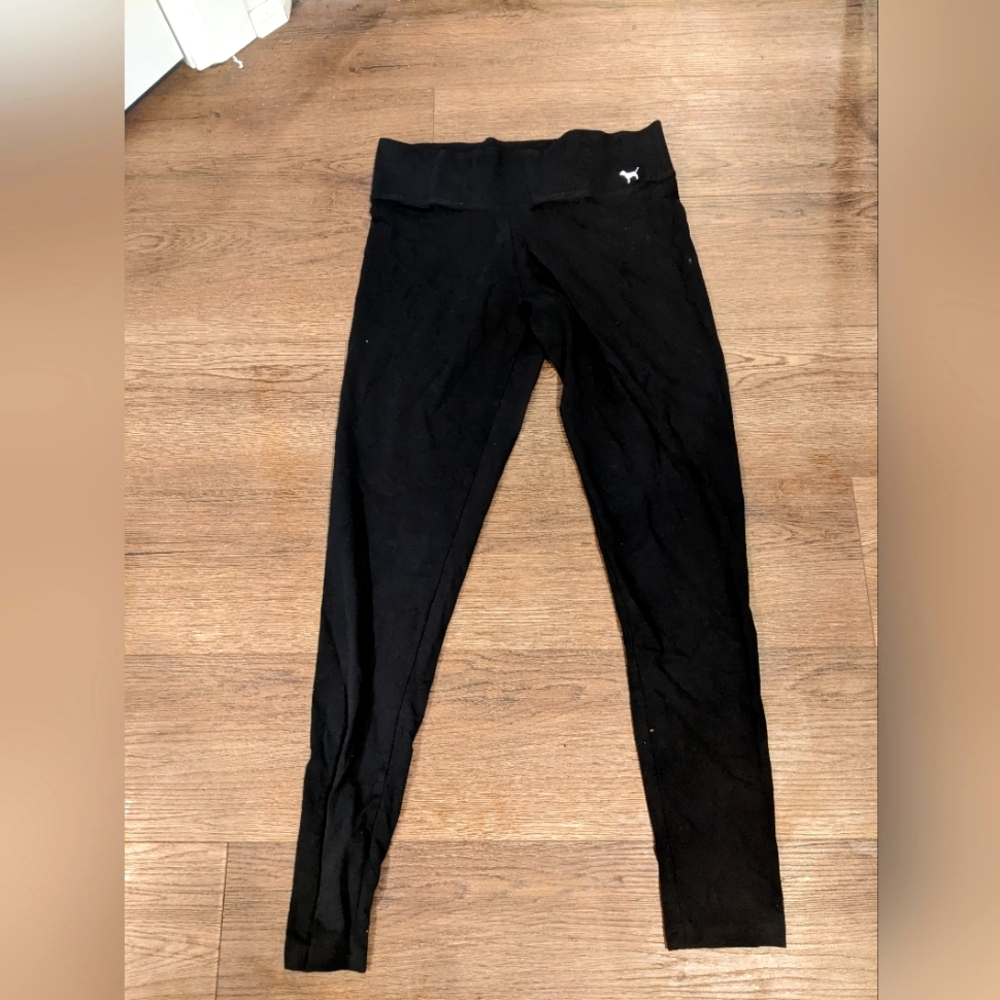 Victoria's Secret Pink Womens Black Activewear Jogger Pants